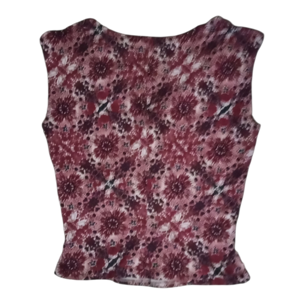 Patagonia Floral Twist-Front V-Neck Sleeveless Top Size L - Picture 2 of 5